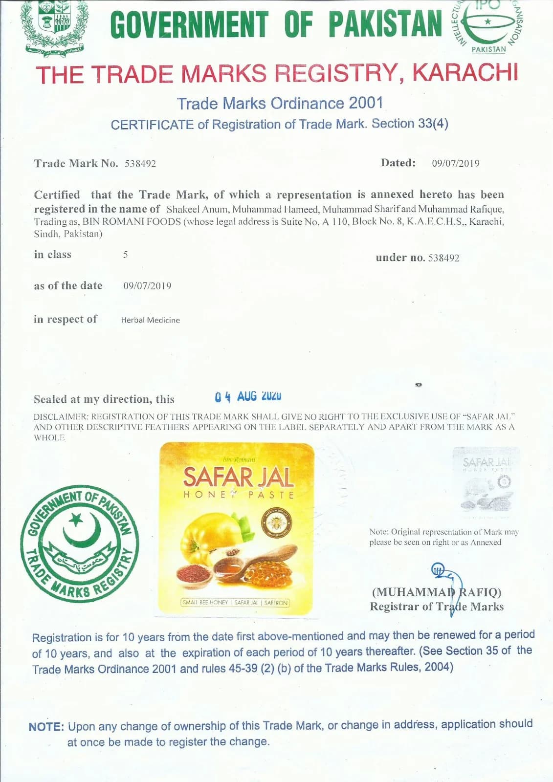 Certificate 4